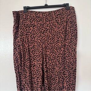 Old Navy Animal Print Wide leg pants - Brown and Black